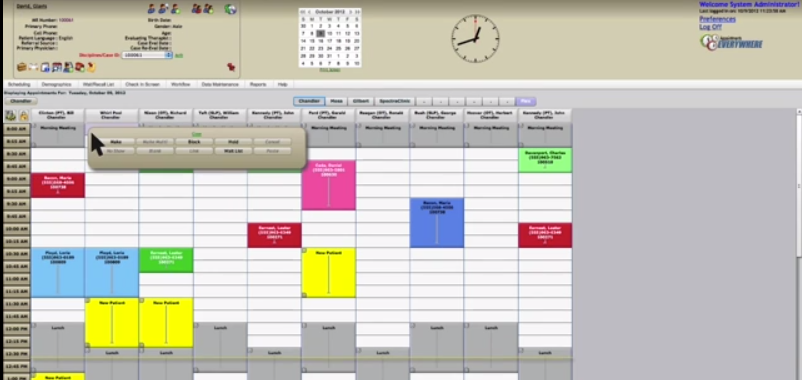 screenshot of WellSky Scheduling
